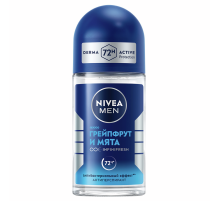 Антиперспирант-ролик Nivea Men Грейпфрут-мята антибактериальный эффект, 50мл