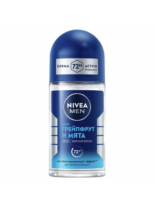 Антиперспирант-ролик Nivea Men Грейпфрут-мята антибактериальный эффект, 50мл