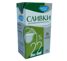 Сливки Чудское озеро ультрапастеризованные 22%, 1л