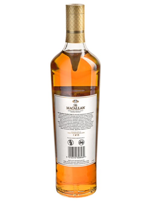 Виски шотландский Macallan Double Cask Collection 15 лет в подарочной упаковке, 0.7л