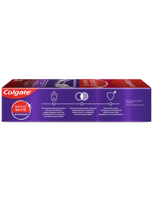 Зубная паста Colgate Optic White мгновенный, 75мл