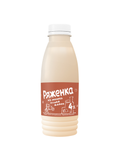 Ряженка Нашей дойки ГОСТ 4%, 430г