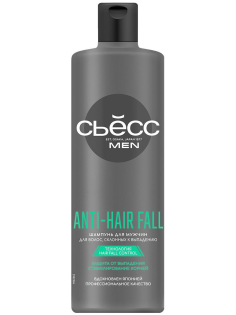 Шампунь Сьёсс Men Anti-Hair Fall для волос, склонных к выпадению, зашита от выпадения, 450мл