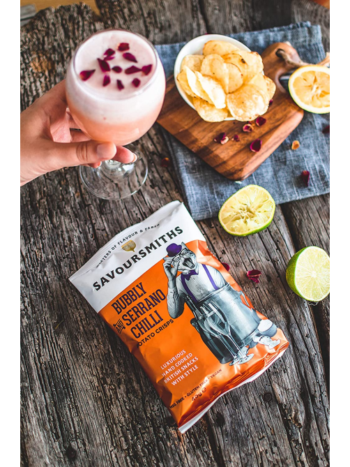 Чипсы Savoursmiths Просекко и перец чили серрано, 150г