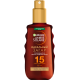 Масло-спрей для загара Garnier Ambre Solaire солнцезащитное SPF15, 150мл