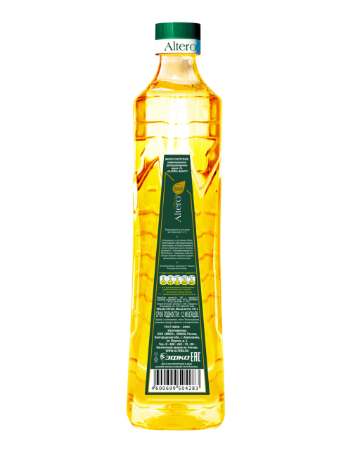 Масло кукурузное Altero Beauty рафинированное, 810мл
