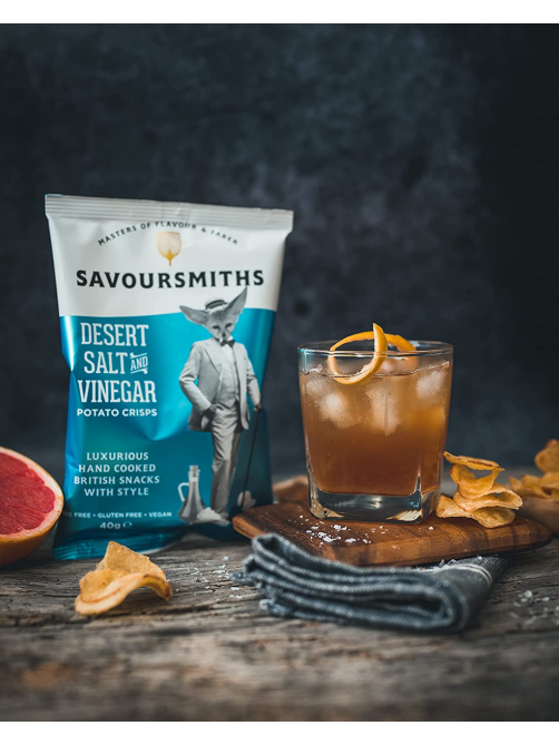 Чипсы Savoursmiths Соль пустыни и уксус, 150г