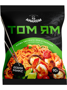 Лапша быстрого приготовления Анаком Том ям, 90г
