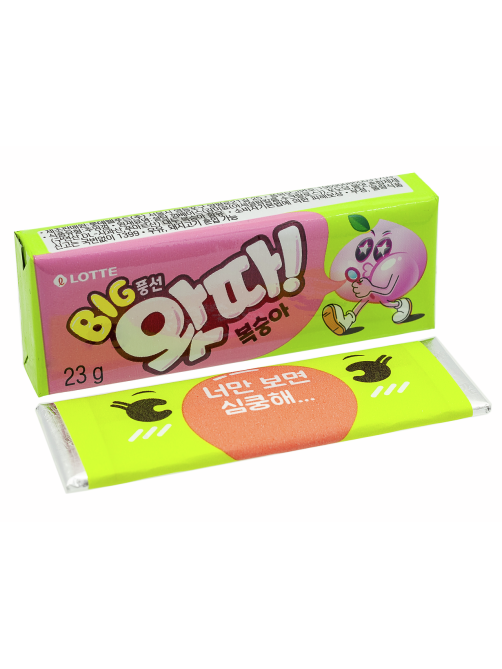 Жевательная резинка Lotte Whatta Peach, 23г x 16 шт