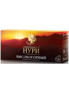 Чай Принцесса Нури высокогорный черный (2г x 25шт), 50г