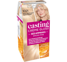 Краска-уход для волос L'Oreal Paris Casting Creme Gloss 1021 Светло-светло-русый перламутровый без аммиака, 273мл