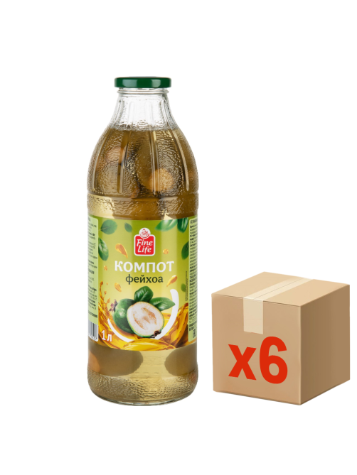 Fine Life Компот фейхоа, 1л x 6 шт