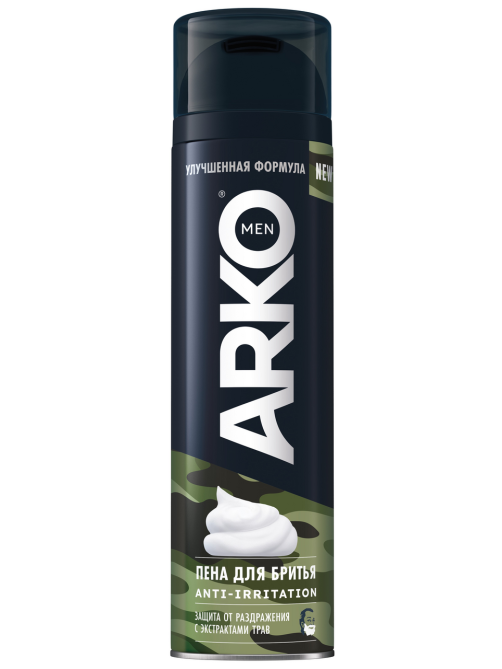 Пена для бритья Arko Anti-Irritation Защита от раздражения, 200мл