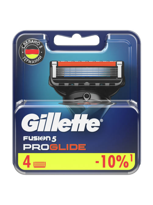 Кассета для бритвенного станка Gillette Fusion Proglide, 4шт