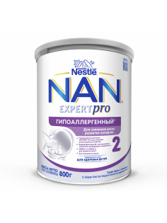 Смесь сухая детская NAN 2 Expert Pro гипоаллергенная с 6 месяцев, 800г