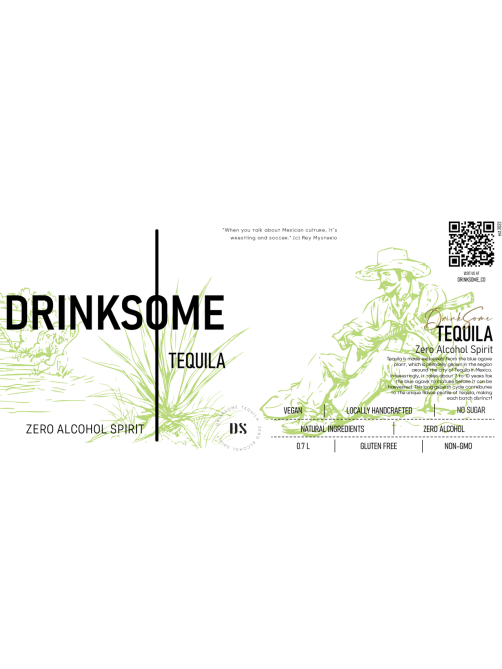 Напиток безалкогольный Drinksome Tequila Текила негазированный, 0.7л