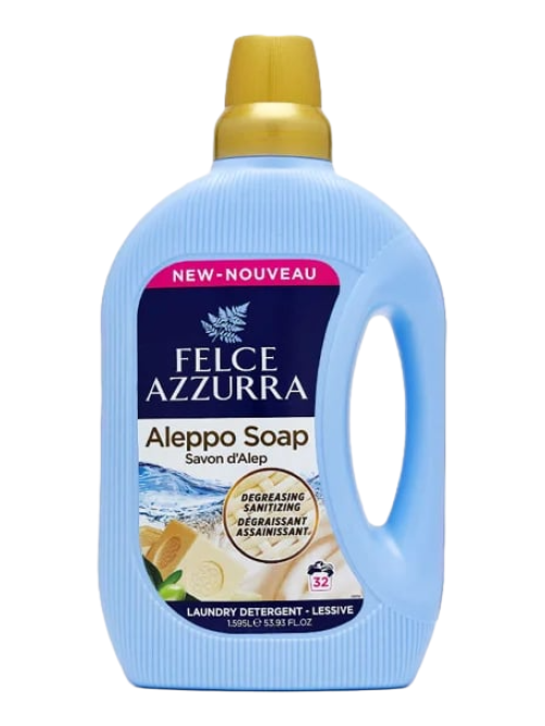 Жидкое моющее средство для стирки белья Felce Azzurra Алеппское мыло, 1.595л