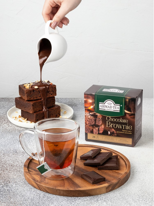 Чай черный Ahmad Tea Chocolate Brownie с шоколадом (1.8г x 20шт), 36г