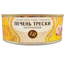 Треска Золотистая рыбка печень натуральная, 230г