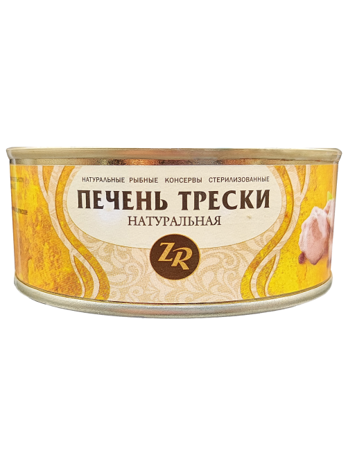 Треска Золотистая рыбка печень натуральная, 230г