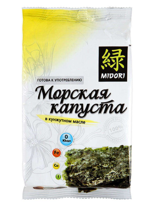Чипсы Midori Нори в кунжутном масле, 5г