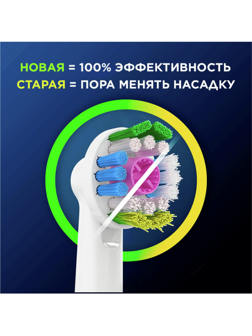 Насадка для зубных щеток Oral-B 3D White 18-2 электрических, 2шт