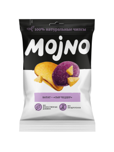 Чипсы Mojno Батат с сыром чеддер, 75г