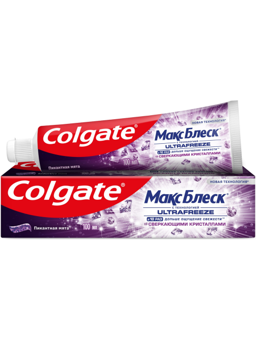 Зубная паста Colgate Максимальный блеск со сверкающими кристаллами, 100мл