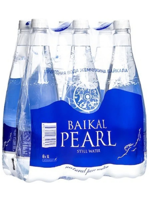 Вода Baikal Pearl Жемчужина байкала природная питьевая негазированная, 1л x 6 шт