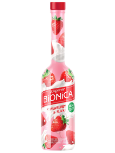 Ликер Bionica эмульсионный клубника и сливки, 0.5л