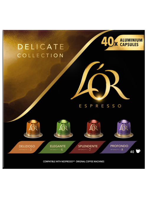 Набор кофе в капсулах L’or Эспрессо для кофемашин Nespresso ассорти 40шт, 208г