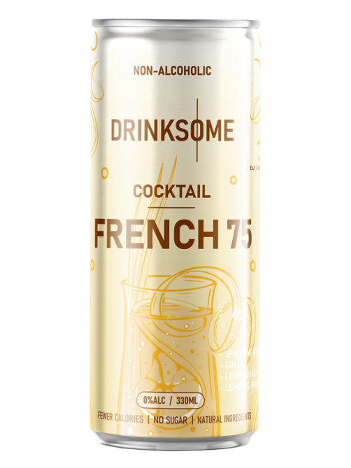 Напиток безалкогольный Drinksome Cocktail French 75 Коктейль Френч 75 газированный, 330мл