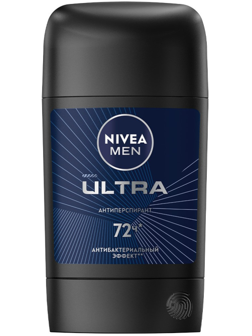 Антиперспирант-стик Nivea Men Ultra антибактериальный эффект, 50мл