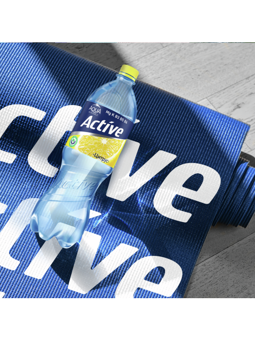 Вода Aqua Minerale Active цитрус негазированная, 1л x 12 шт