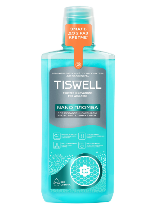 Ополаскиватель для полости рта Tiswell Nano пломба, 500мл