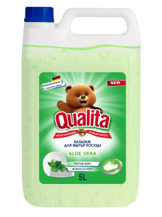 Гель для мытья посуды Qualita Green Tea-Aloe, 5л