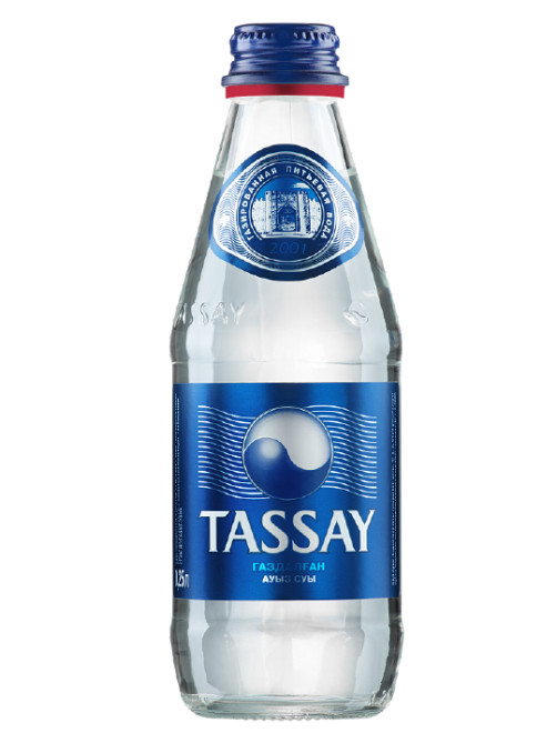 Вода Tassay питьевая газированная стекло, 250мл