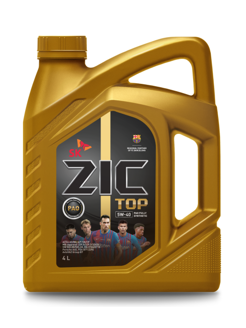 Масло моторное синтетическое Zic Top 5W40, 4л