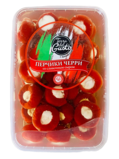 Перчики Terra del Gusto черри со сливочным сыром, 950г
