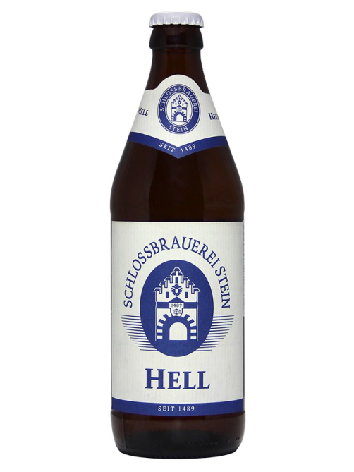 Пиво Schlossbrauerei Stein Hell светлое, 0.5л