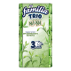 Платочки бумажные Familia Trio Natural три слоя, 10 шт
