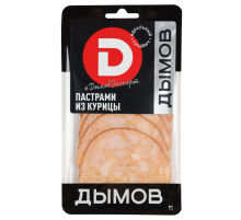 Пастрами из курицы Дымов варено-копченая нарезка, 70г
