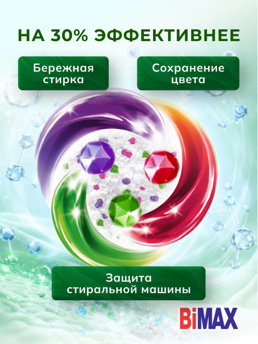 Стиральный порошок Bimax Color автомат, 9кг
