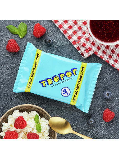 Творог Ростагроэкспорт 9%, 180г