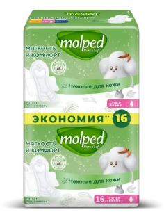 Прокладки Molped Pure&Soft Super, 16шт