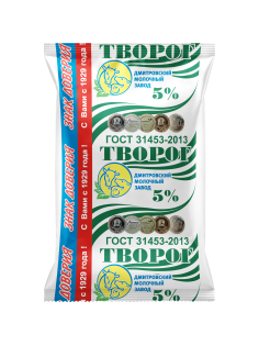 Творог Дмитровский молочный завод 5%, 180г