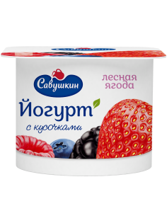 Йогурт Савушкин продукт Лесная ягода 2%, 120г