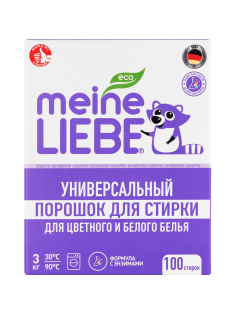 Стиральный порошок Meine Liebe универсальный концентрат, 3кг