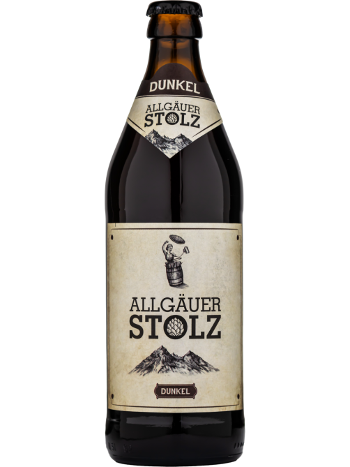 Пиво Allgauer Stolz Dunkel темное, 0.5л