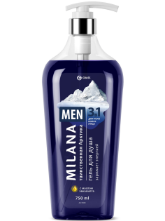 Гель для душа Grass Milana Men Таинственная Арктика, 750мл